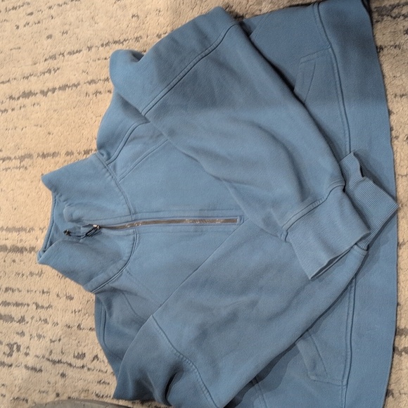 Lululemon Scuba Oversized Funnel Neck Half Zip Utility Blue - Picture 7 of 11